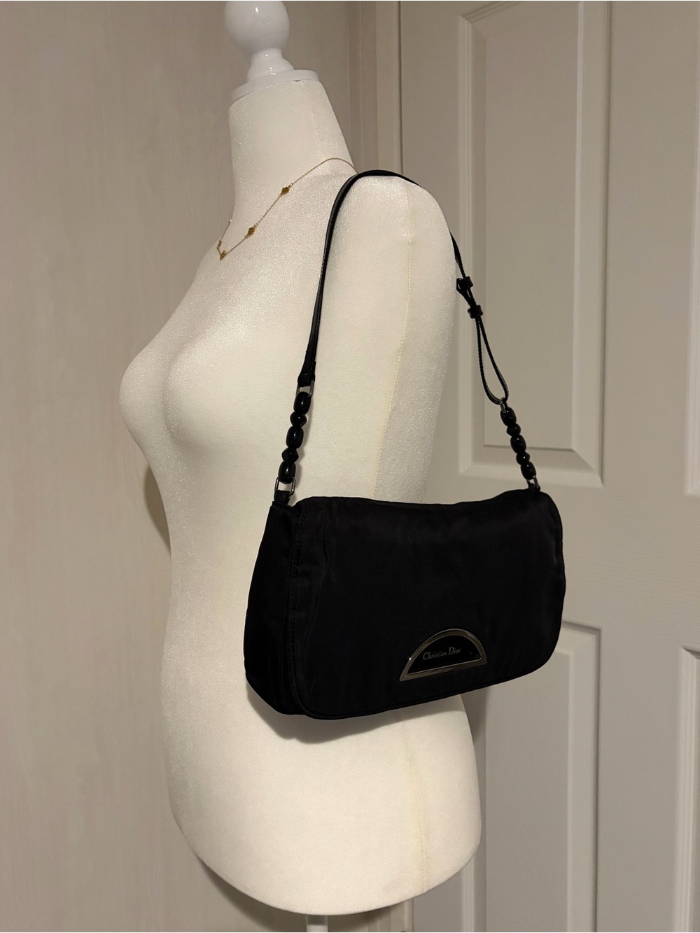Dior Malice Pearl nylon shoulder bag